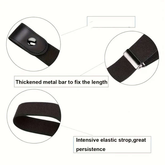 1pc Women'S Tummy Control Belt Adjustable Knit Waistband No Buckle Design Comfortable Casual Busines