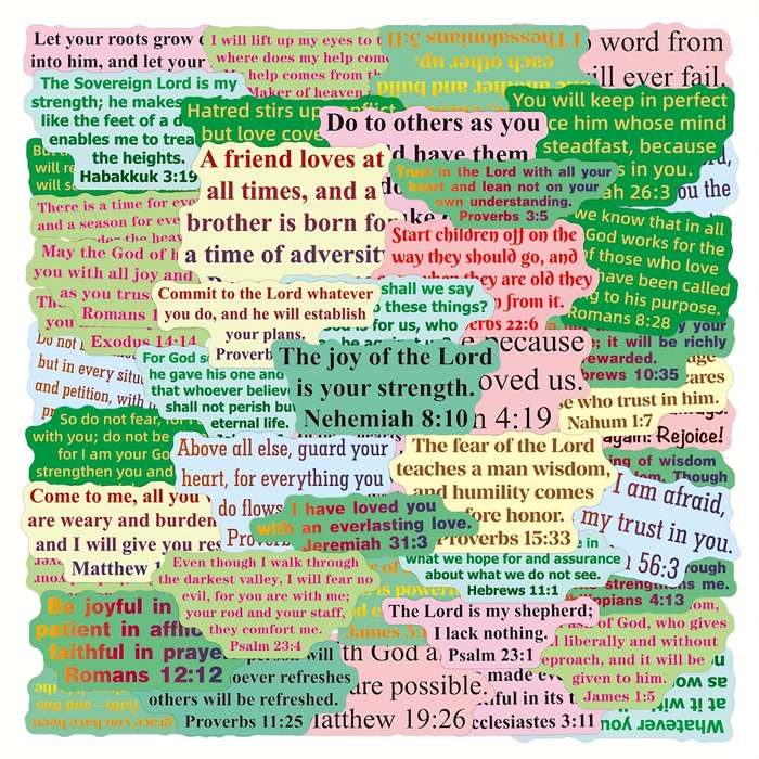 60pcs Jesus Christian Themed Stickers