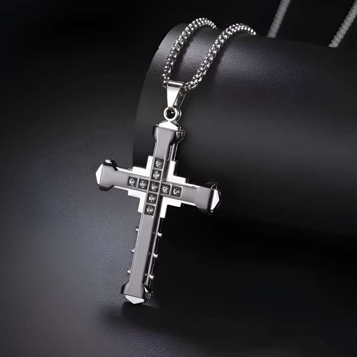 1 Piece Silvery Jesus Theme Pendant