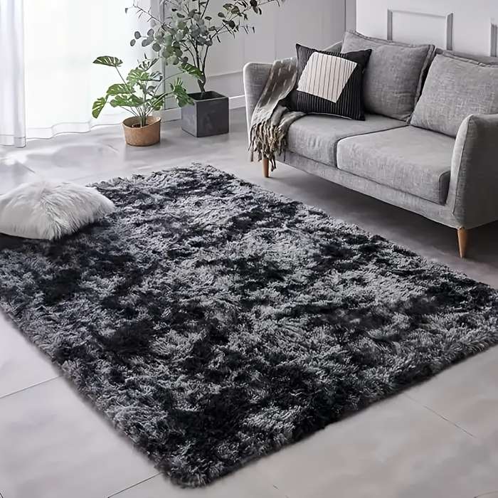 1Pc 60x120cm Tie Dye Coffee Color Floor Mat