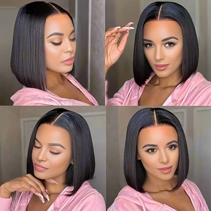 1Pc Black 30.48cm Fashion Design Wig