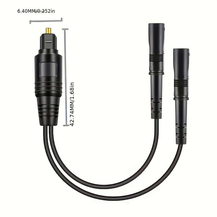 High-Quality SPDIF Toslink Fiber Optic Cable Male to Female Digital Audio Connection for TVs
