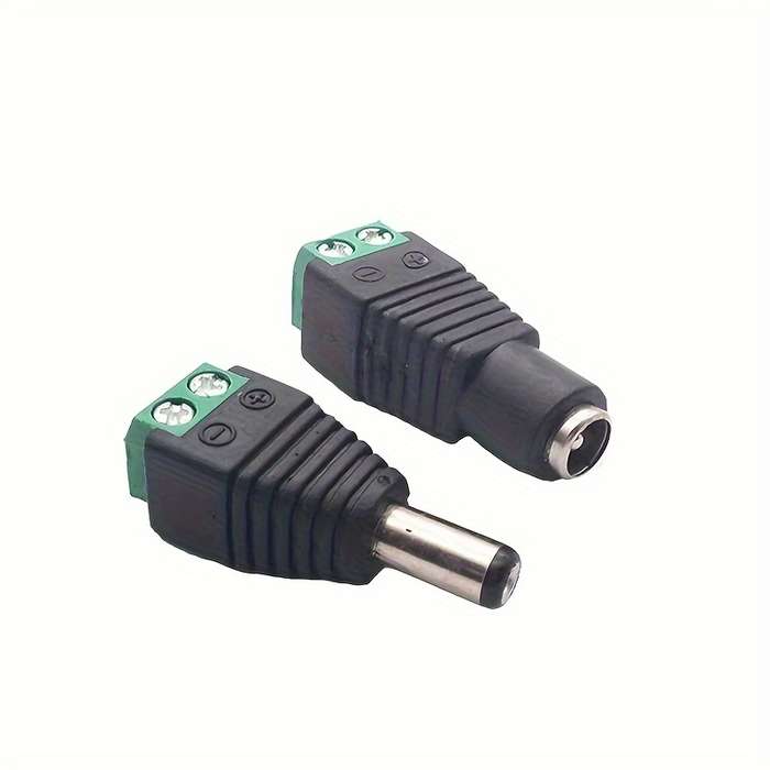 10pcs 5Pair Male Female DC Power Cable Plug Wire Connector Jack Power Plug Adapter for LED Stri