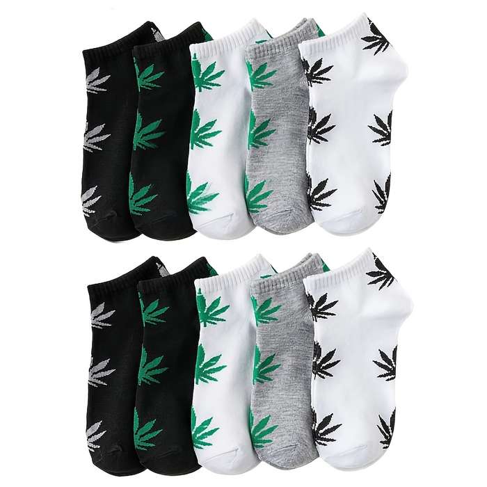 10 Pairs Of Mixed Colors One Size High Elastic Socks