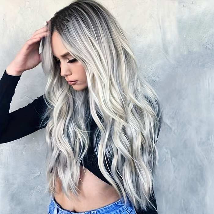 1Pc Mixed Color 60.96cm Fashion Design Wig