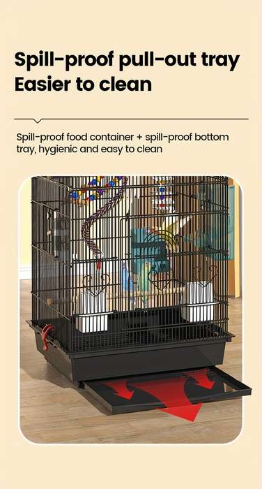 1pc white Pet Cage