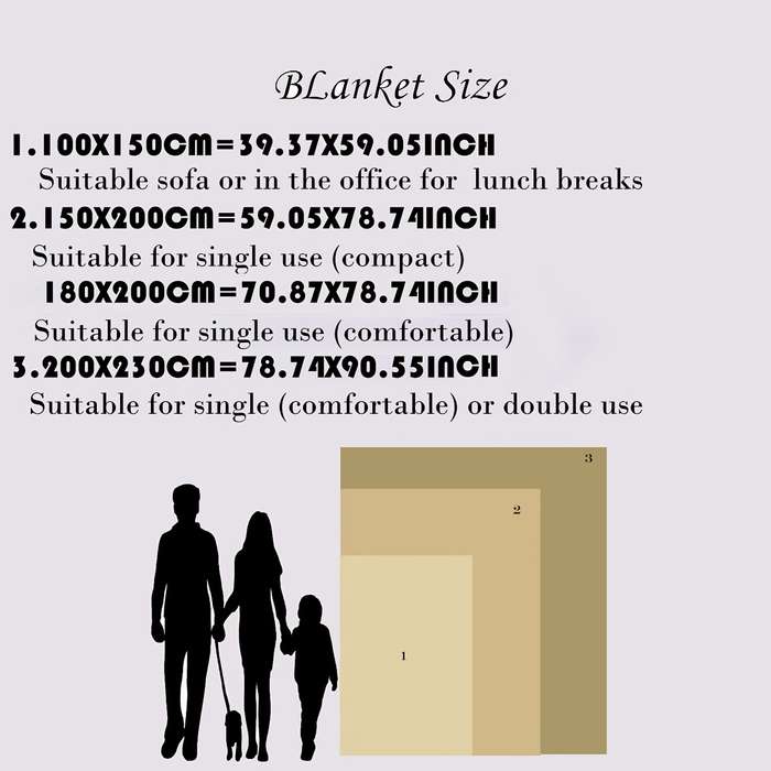 1ps Blanket Size 150X200Cm 59.05X78.74In