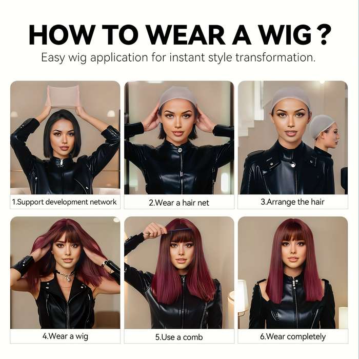 1Pc Mixed Color 30.48cm Fashion Design Wig