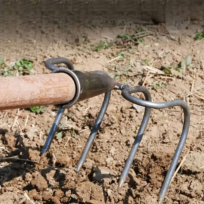 Heavy-Duty Manganese Steel Garden Rake