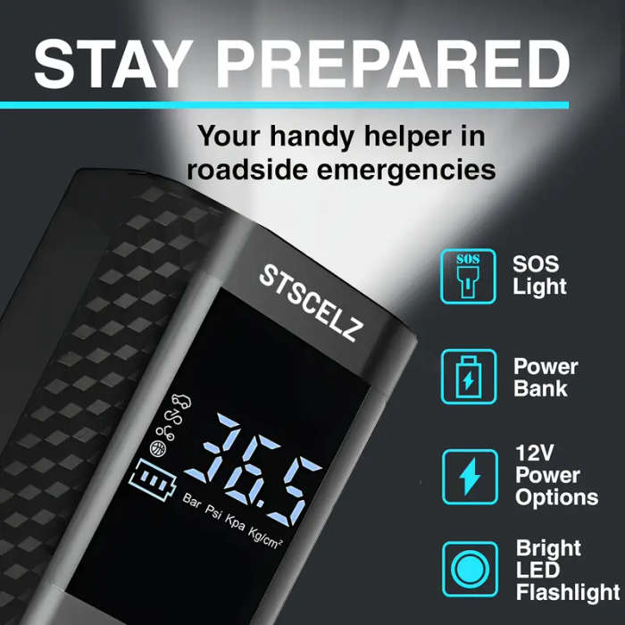 Handheld Compressor with Gauge (Tire Compressor)