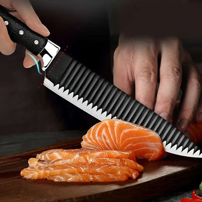 6-Piece Non-Stick Coated Kitchen Knife Set