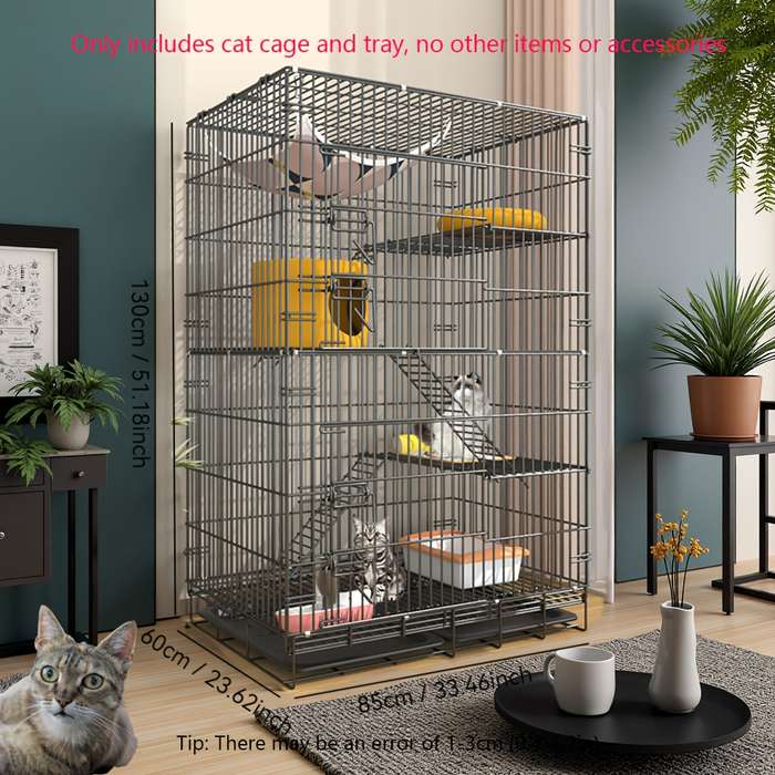 1pc Car Cage - Gray + Cat Litter T size One Size Fits AllPet Cage