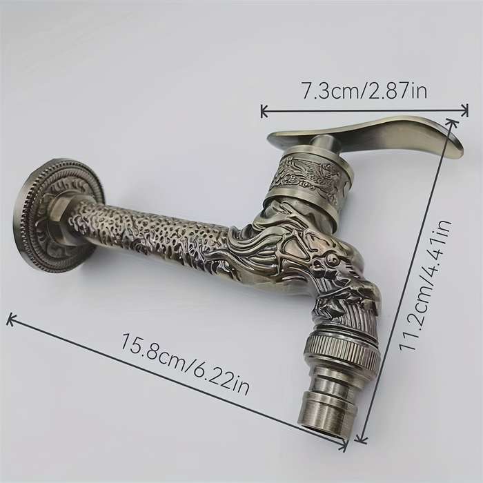 1 Piece Retro European Style Long Green Dragon Faucet