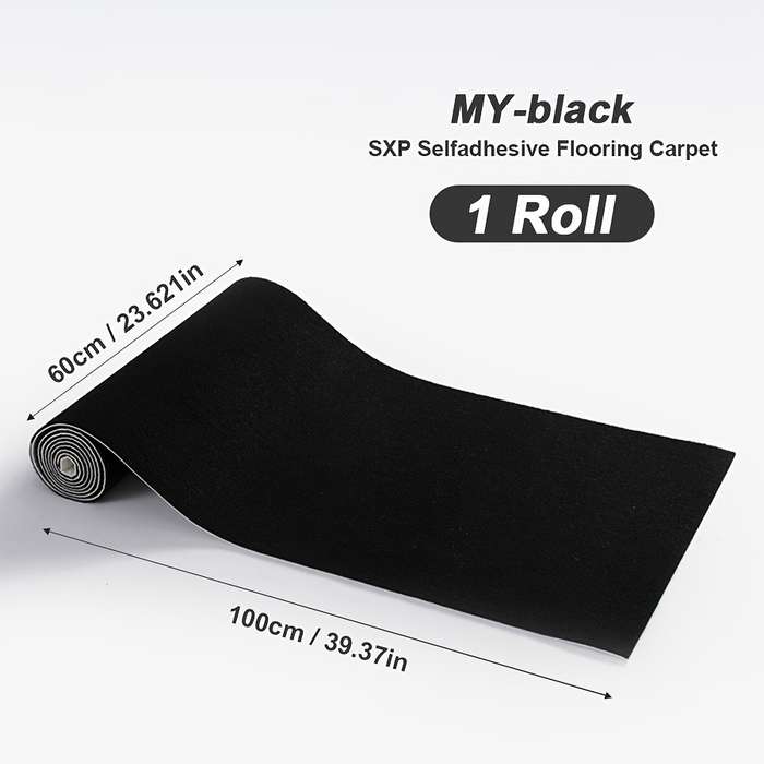 1Pc Black 60x100cm Floor Mat