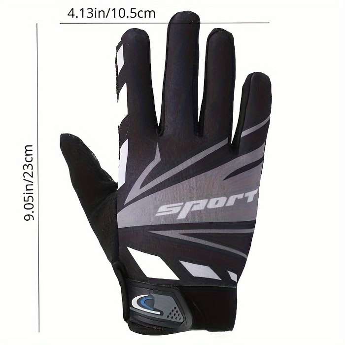 1 Pair Simple Black One Size Outdoor Sports Gloves