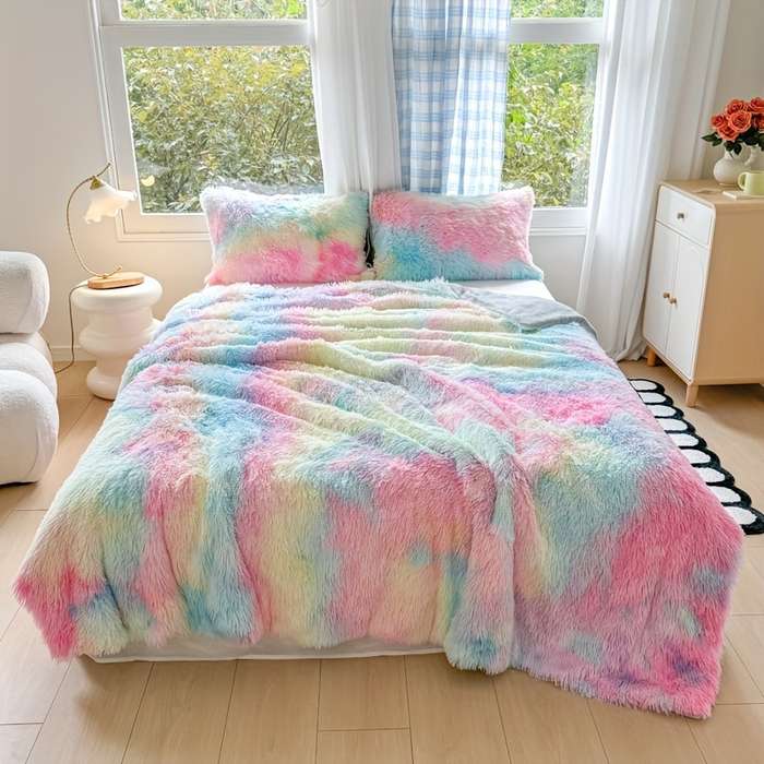 1ps Blanket Color Blue Green size 200x230cm