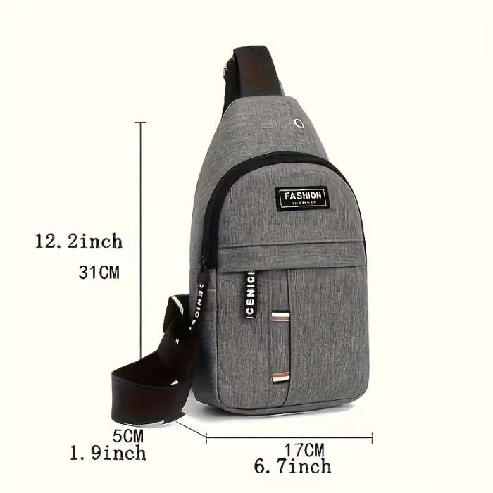 Casual Oxford MenS Chest Bag