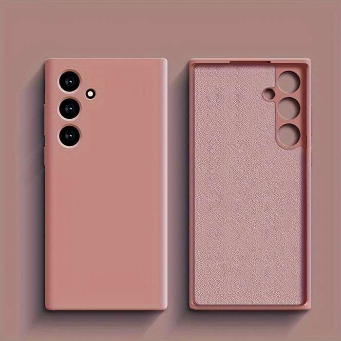1pc Pink Color For Samsung Galaxy S24 Plus Phone Cases