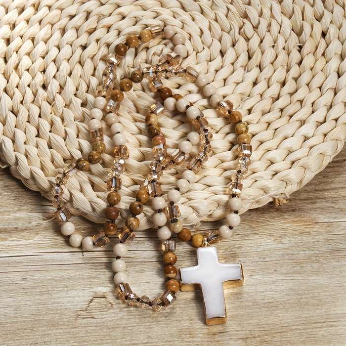 1 Piece Pink Jesus Theme Pendant