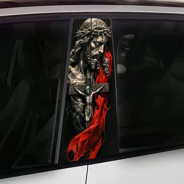 2pcs  Jesus Christian Themed Stickers