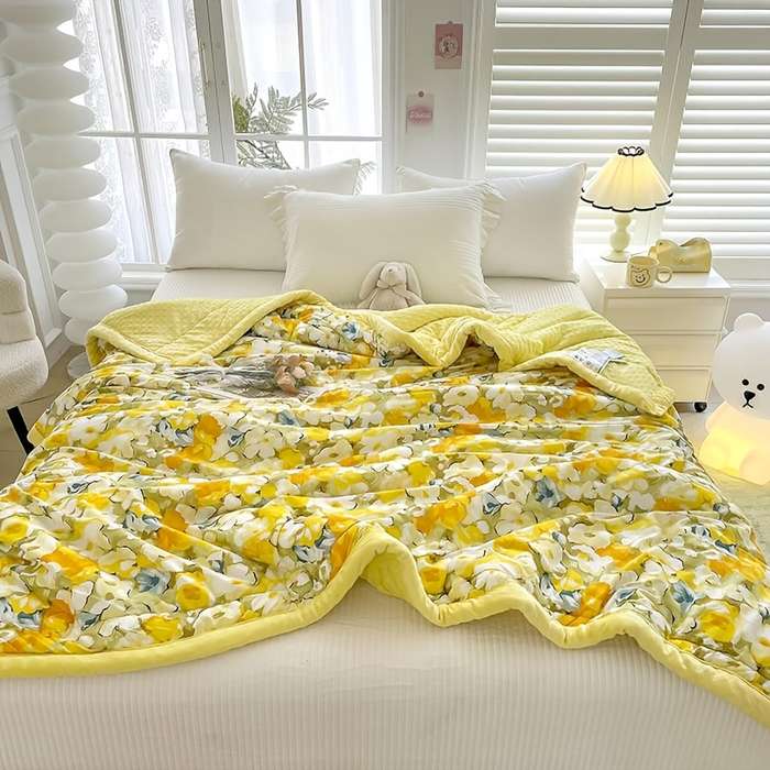 1ps Blanket Color Lemon Yellow size 150cmx200cm