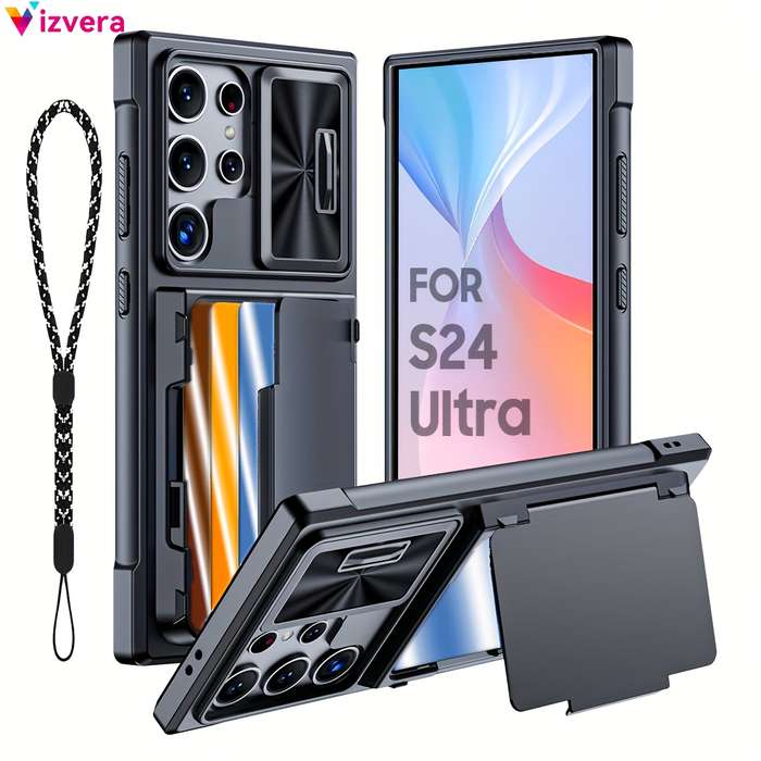 1pc Black For Samsung Galaxy S24 Ultra Phone Cases