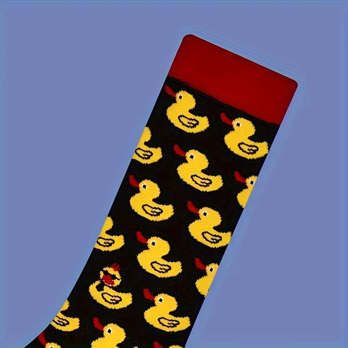 1 Pair Black Duck  One Size Socks