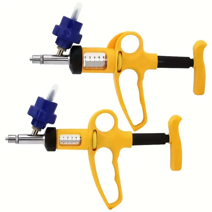 Yellow Metal Continuous Syringe with Bottle Adapter 5ml