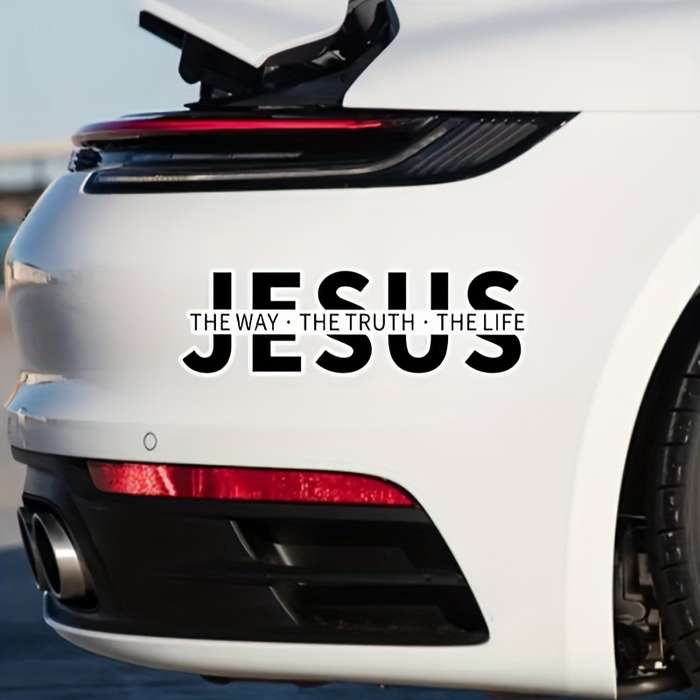 1pc 18cm  7inx5.7cm  2.24in Jesus Christian Themed Stickers