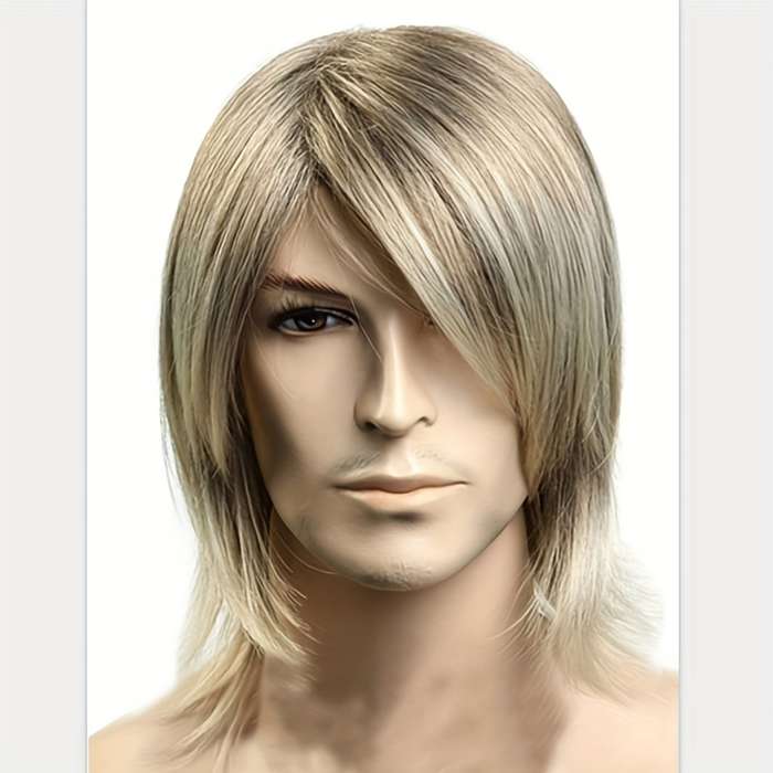 1Pc Golden 25.4cm Fashion Design Wig