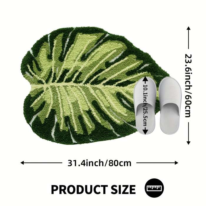 1Pc 5Ox8Ocm Mincht Monstera Floor Mat