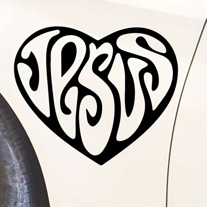 1pc Jesus Heart 20X16.9CM Jesus Christian Themed Stickers