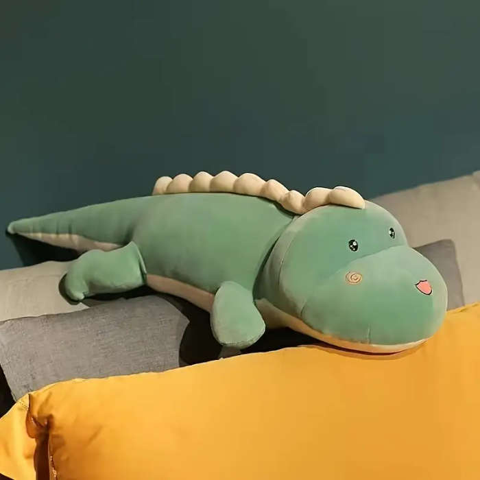 100cm/39.37inch Green Cartoon Dinosaur Plush Toy