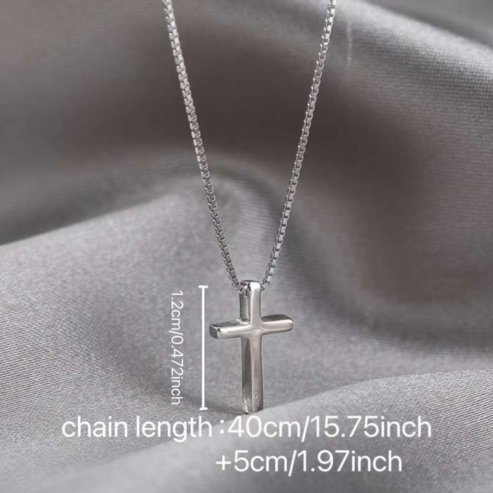 1 Piece Cross necklace stainless steel Jesus Theme Pendant