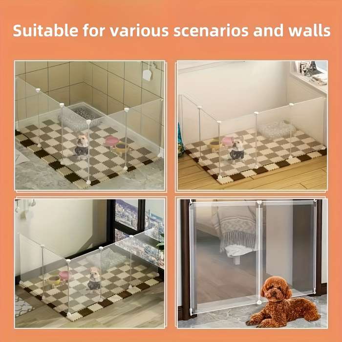 1pc Two doors, white, length 120cm, height 70cm, width 60cm Pet Cage
