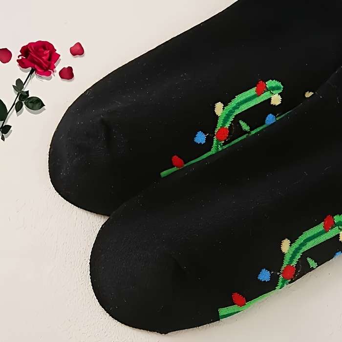 1 Pair Mixed Color One Size Socks