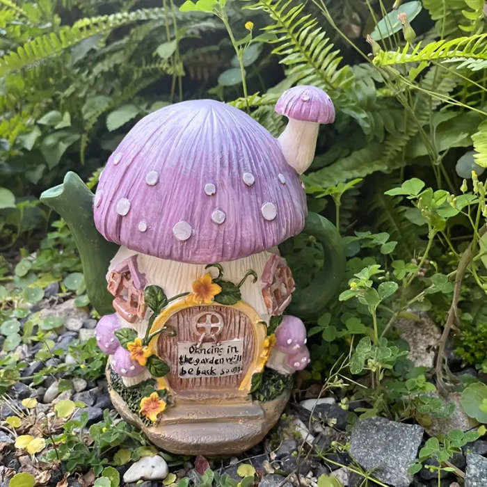Solar Light Water Bottle Mushroom House