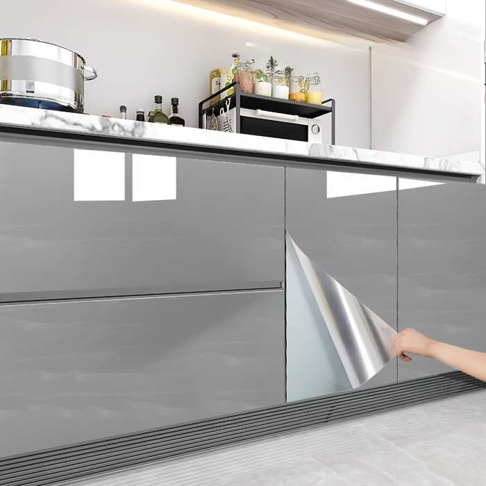 1PC Wall StickersFull Moon Gray60X1000CM  23.62X393.70IN