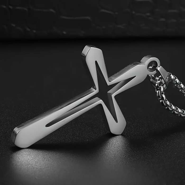 1 Piece Silvery Jesus Theme Pendant