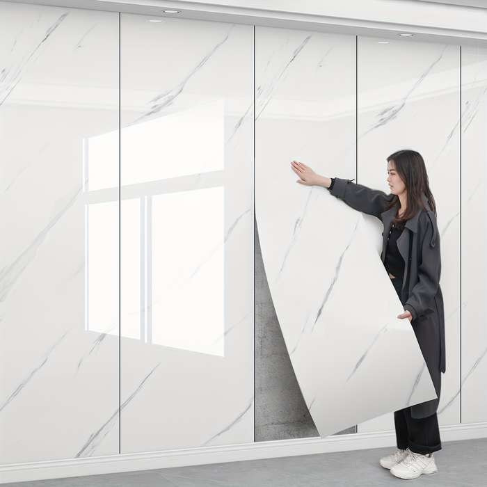 1PC Wall StickersPure White60X300CM  23.62X118.11IN