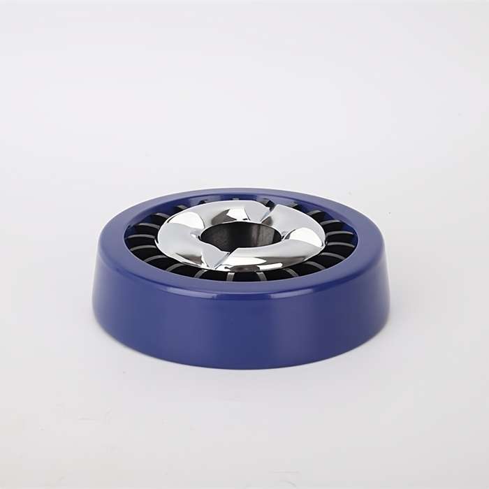 1pc Rotating Metal Ashtray with Windmill Design C Easy-Clean Stylish Home Decor for Living Roo