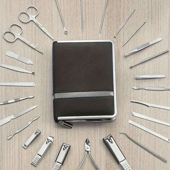 26pcs Nail Clipper Kit with Nail Clipper Ear Spoon Nail Files for Men And Women Toe Nail