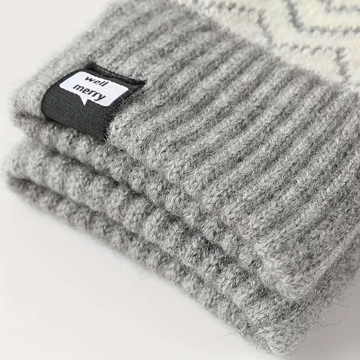 1 Pair Blue Warm Gloves