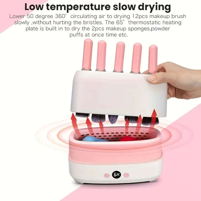 1pc Makeup Brush Dryer, Multi-Functional Beauty Tool, Quick Auto Cleaning Brush Dryer, 36V or Below