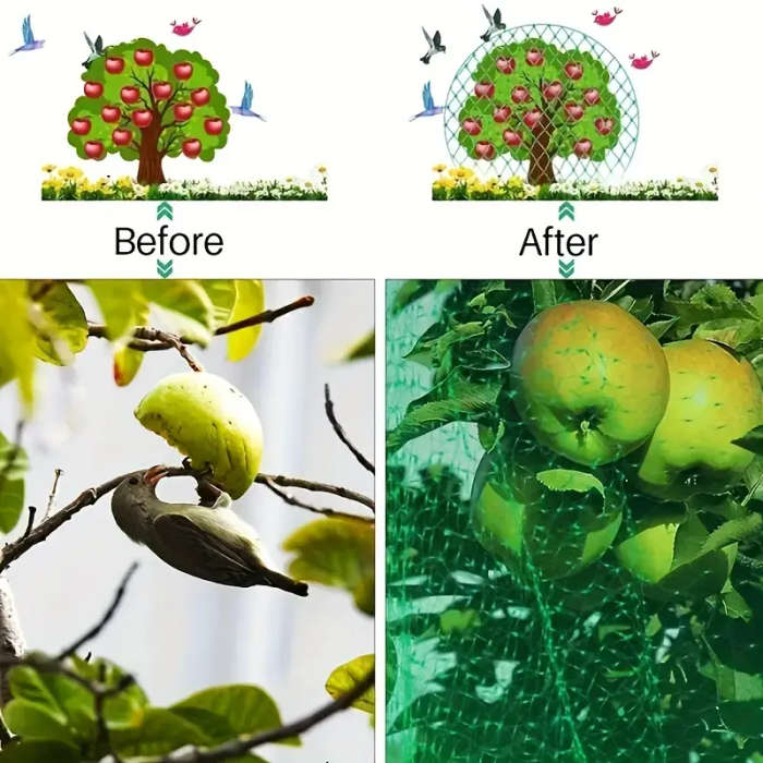 1pc 2x10m Garden Bird Netting Protects Vegetables Fruit Trees from Birds Deer Squirrels Safe