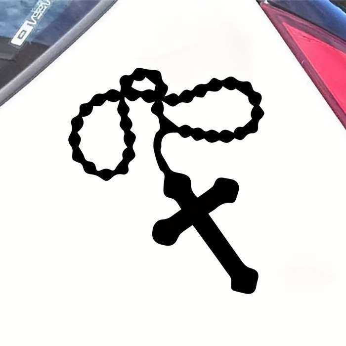 1pc Jesus Cross 17.3X20CM Jesus Christian Themed Stickers