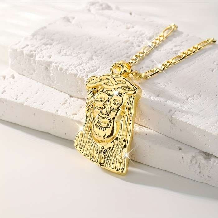 1 Piece Big necklace Jesus Theme Pendant