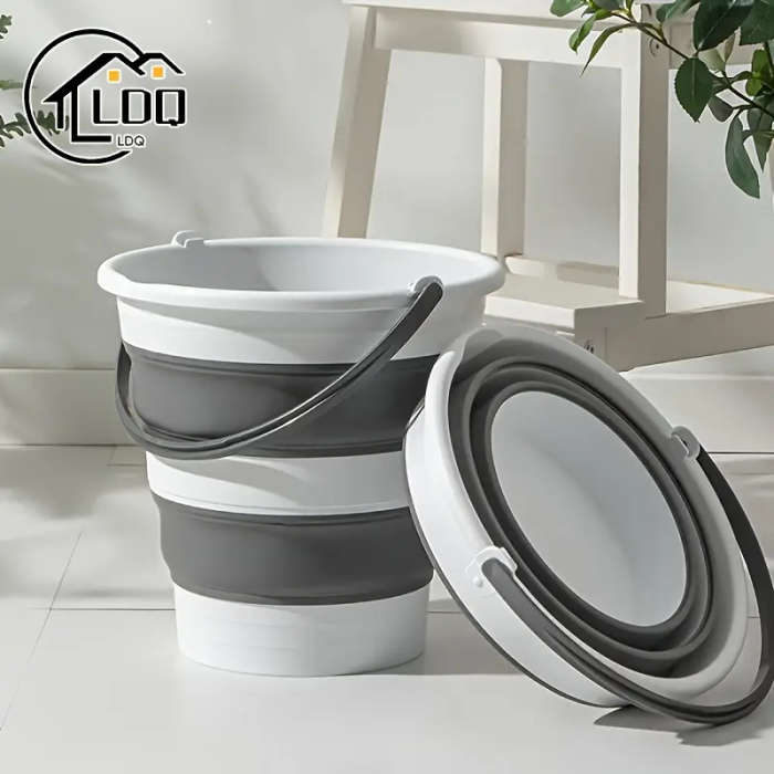 1pc Compact Foldable Bucket Durable Multi-Purpose for Camping Fishing Car Wash
