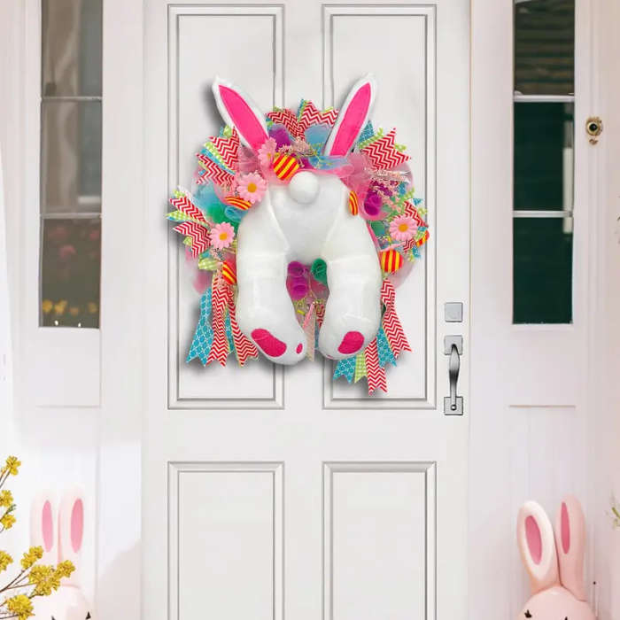 Festive Easter Bunny 1-Piece Wreath