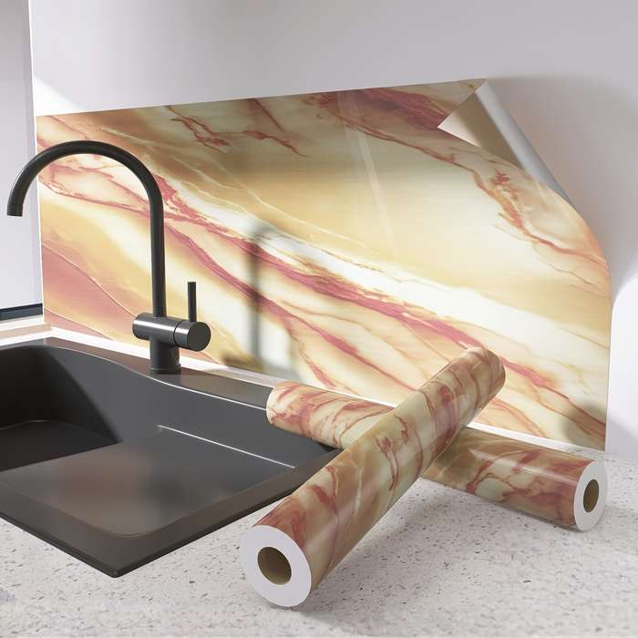 1PC Wall StickersTopaz Golden Wire 393.7x23.62in  1000x60cm